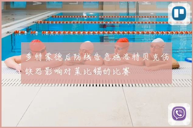 多特蒙德后防线告急施洛特贝克伤缺恐影响对莱比锡的比赛