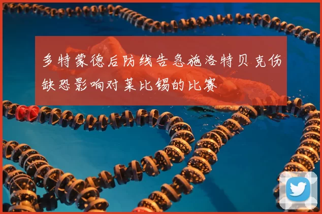 多特蒙德后防线告急施洛特贝克伤缺恐影响对莱比锡的比赛