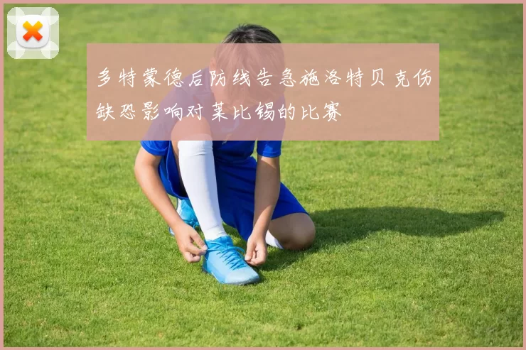 多特蒙德后防线告急施洛特贝克伤缺恐影响对莱比锡的比赛