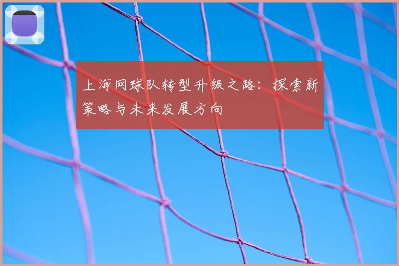 上海网球队转型升级之路:探索新策略与未来发展方向